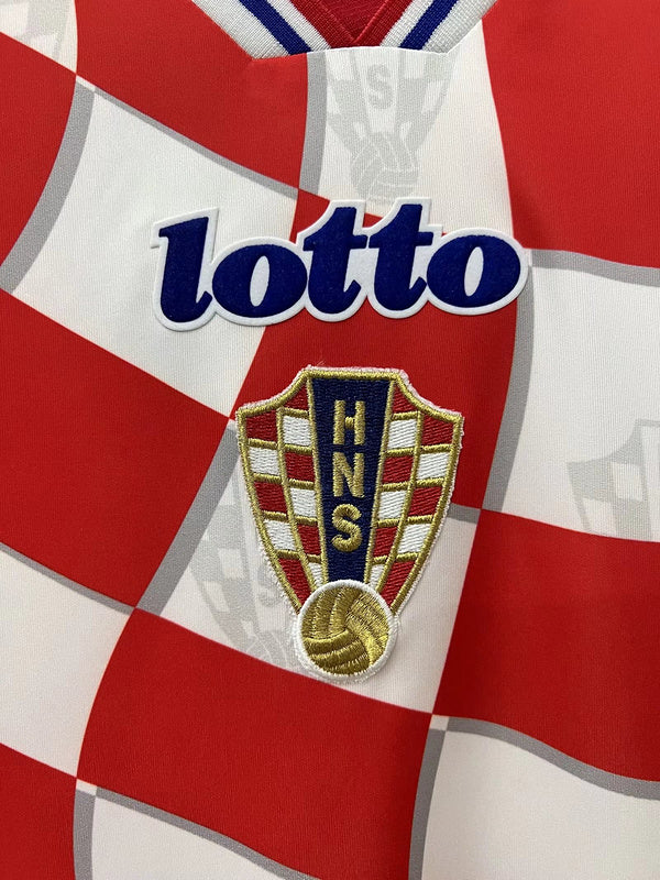 1998 Croatia Home World Cup Home Lotto Jersey