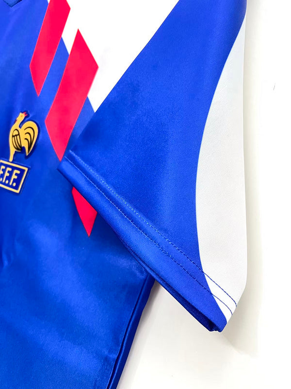 1990 France Home World Cup Home Adidas Jersey