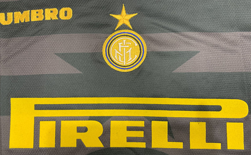 1997-98 Inter Milan Erke Black Gray Jersey