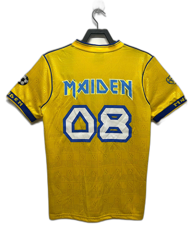 2008 Iron Maiden Yellow Special Custom Retro Jersey