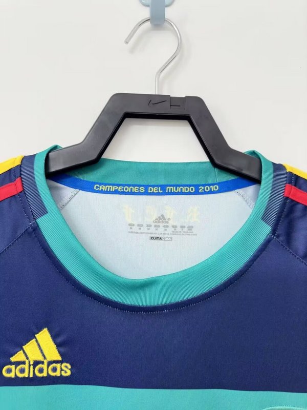 2010 Spanish Goalkeeper Green Golman Jersey