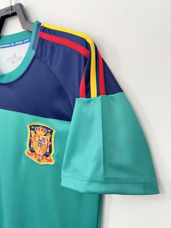 2010 Spanish Goalkeeper Green Golman Jersey