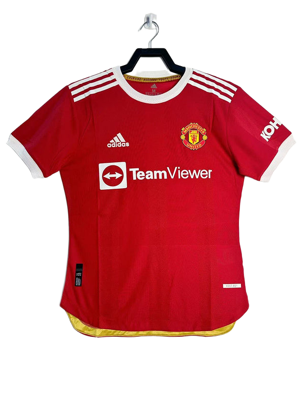 2021-22 Manchester United Home Player Edition Home adidas Jersey