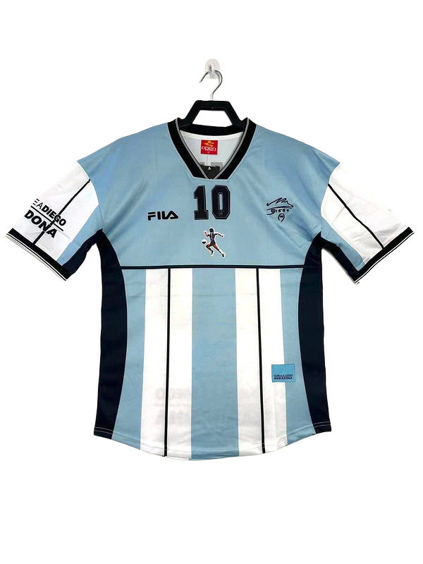 2001 Maradona Memorial Fila Custom Jersey